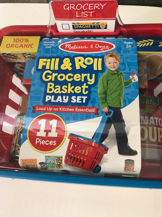 Melissa & Doug Fill And Roll Grocery Basket Set