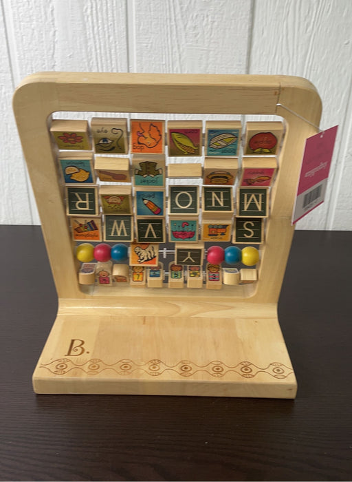 secondhand B. toys Wood Alphabet Abacus