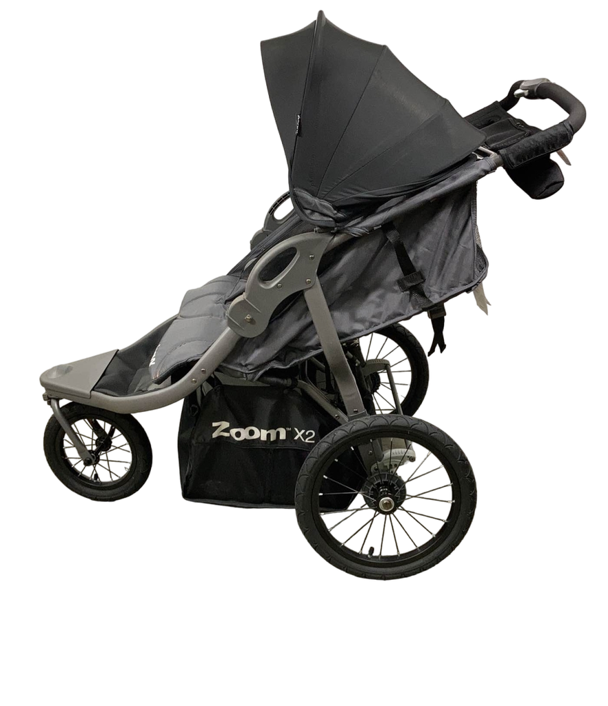 Joovy Zoom X2 Double Jogging Stroller, 2021, Forged Iron