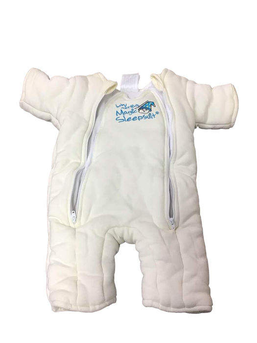 used Baby Merlin's Magic Sleepsuit, Small 3-6 Months, Cotton, Cream