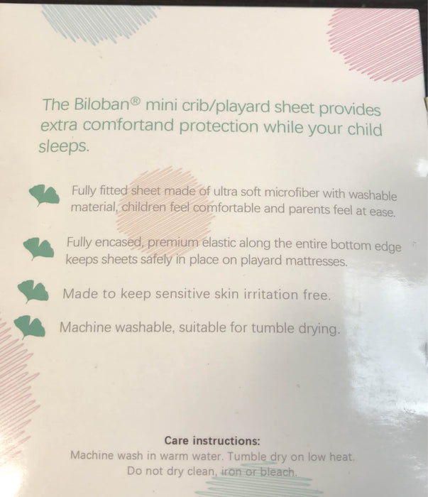 secondhand Biloban Playard/Mini Crib Sheet