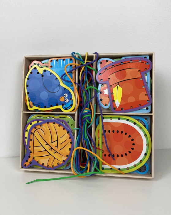 secondhand Melissa & Doug Lacing Cards