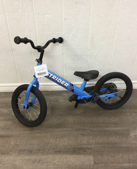 used Strider 14x Balance Bike, Awesome Blue