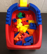 Mega Bloks Block Scooping Wagon With Mega Bloks