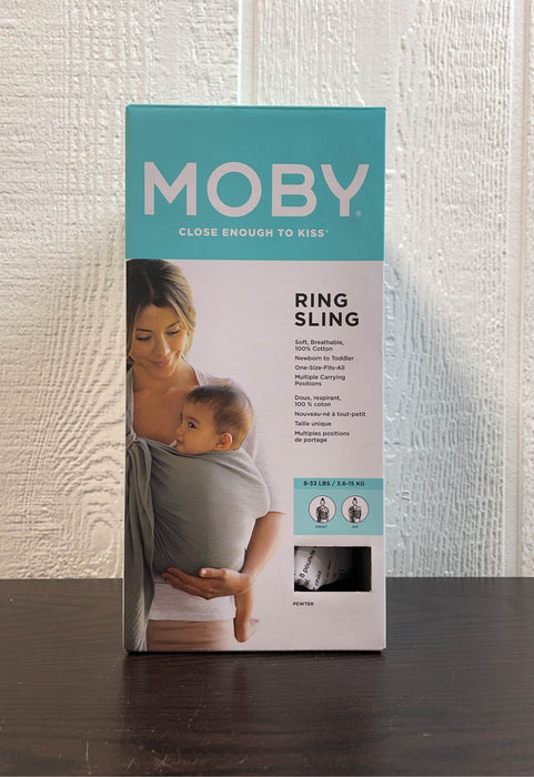 used Moby Ring Sling, Pewter