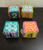 used Bright Starts Grab N Stack Soft Blocks