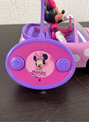 Disney Junior Minnie Mouse Roadster RC Car with Polka Dots, 27 MHz, Pink  with White Polka Dots, Standard (97161)