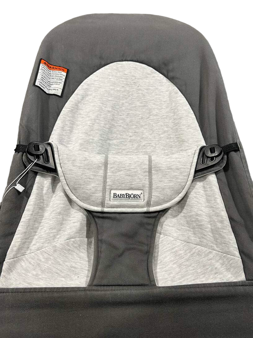 secondhand BabyBjorn Bouncer Balance, Dark Grey/Grey, Black Frame