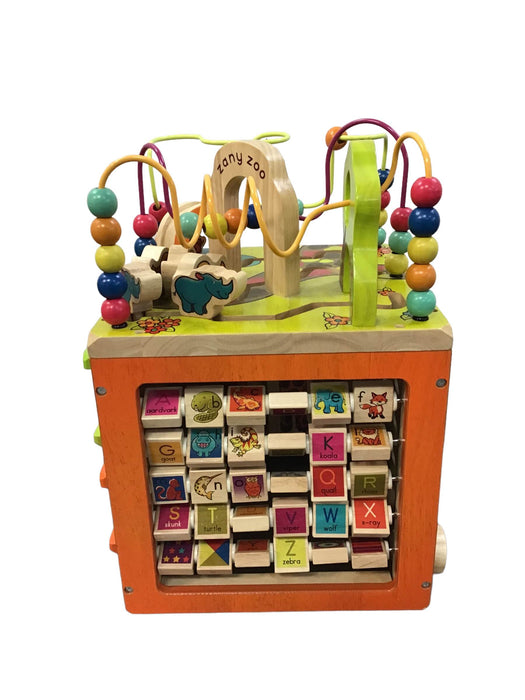 secondhand B. toys Zany Zoo Wooden Activity Cube