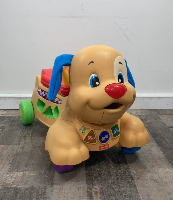 used Fisher Price Laugh And Learn Stride-To-Ride Puppy