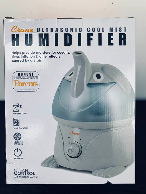 Shop Crane Ultrasonic Cool Mist Humidifier, Elephant at GoodBuy Gear
