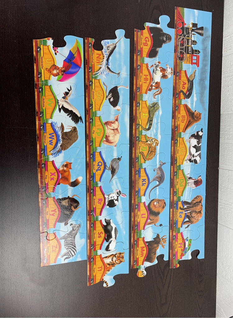 Melissa & Doug Alphabet Train Floor Puzzle, 28 Piece