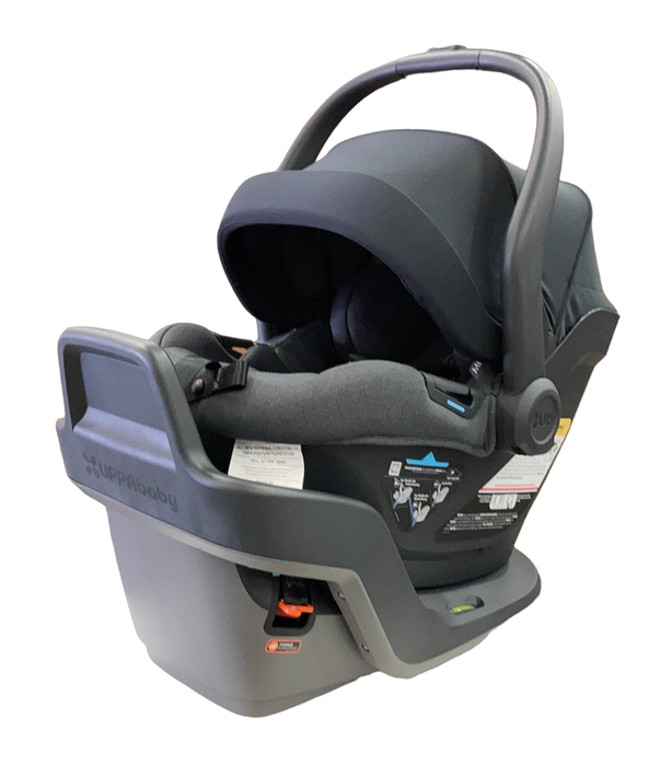 secondhand UPPAbaby MESA MAX Infant Car Seat and Base, 2023, DualTech Jake (Black)