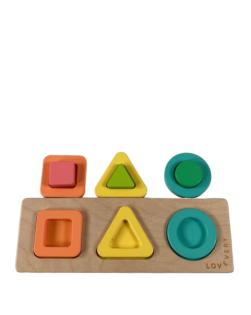 secondhand Lovevery Geo Shapes Puzzle