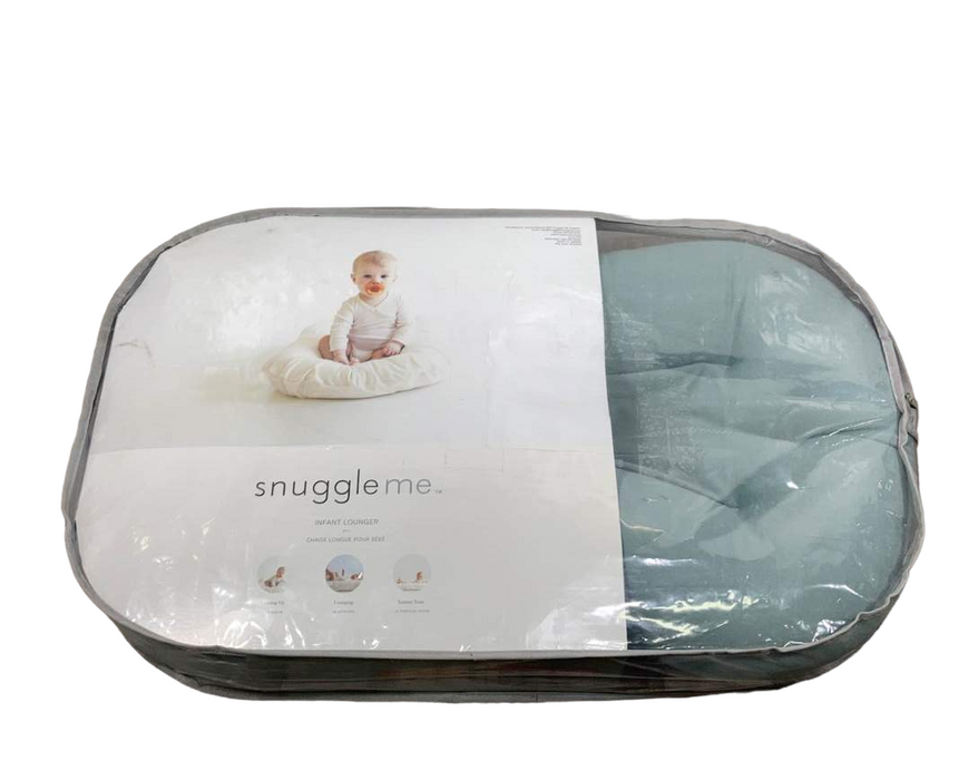 used Snuggle Me Organic Sensory Infant Lounger, Slate