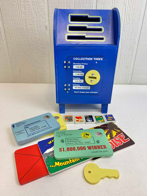 used Melissa & Doug Stamp And Sort Wooden Mailbox Activity Toy