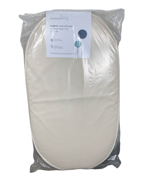 used Naturepedic Organic Oval Crib Protector Pad for Stokke Sleepi Crib