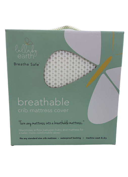 used Lullaby Earth Breathe Safe Air Breathable Crib Mattress Pad