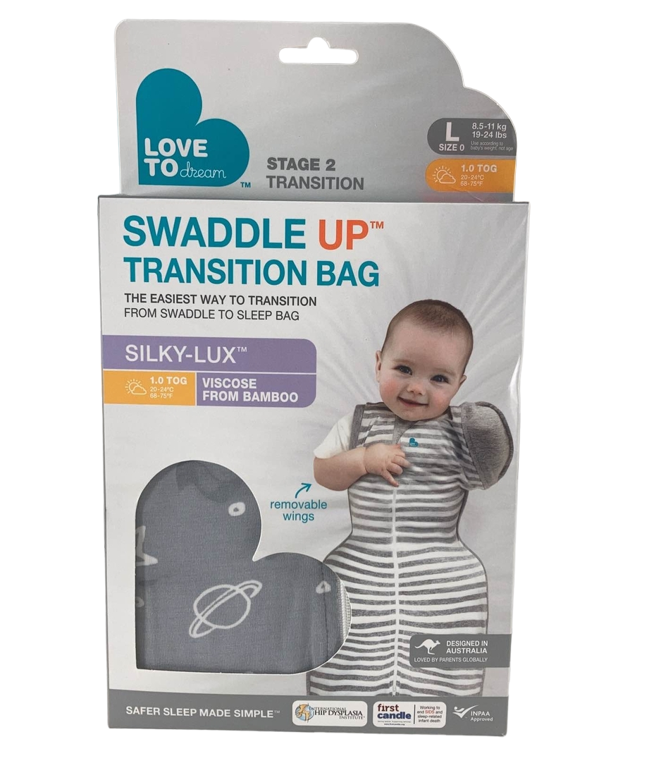 Love to Dream Swaddle UP Original 1.0 TOG - Gray, Small