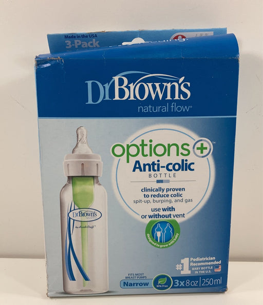 used Dr. Brown's 8oz Natural Flow Bottle, 3 Pack