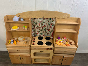 Wooden Play Kitchen Set