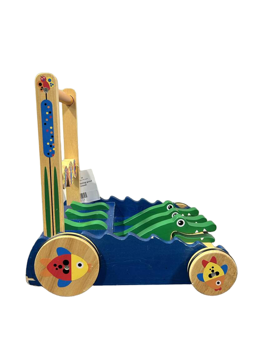 secondhand Melissa & Doug Chomp and Clack Alligator Push Toy