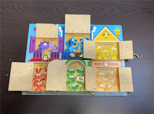 secondhand Melissa & Doug Latches Board