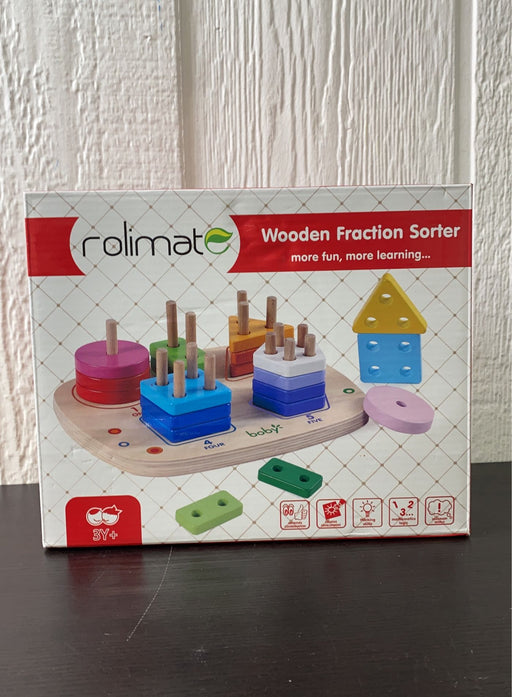 secondhand Rolimate Montessori Wooden Fraction Sorter