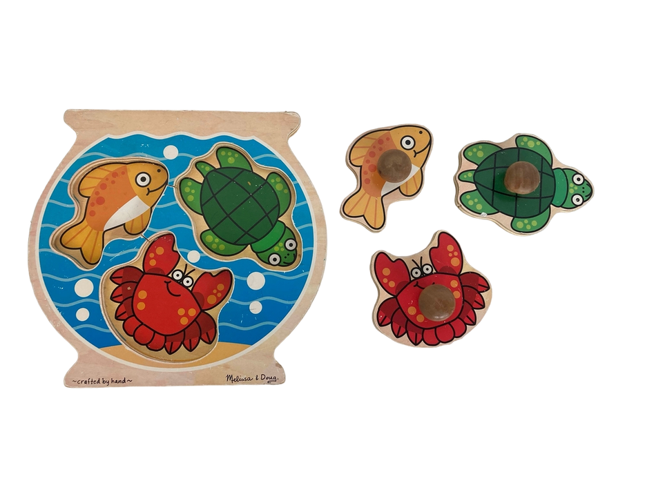 secondhand Melissa & Doug Jumbo Knob Puzzle