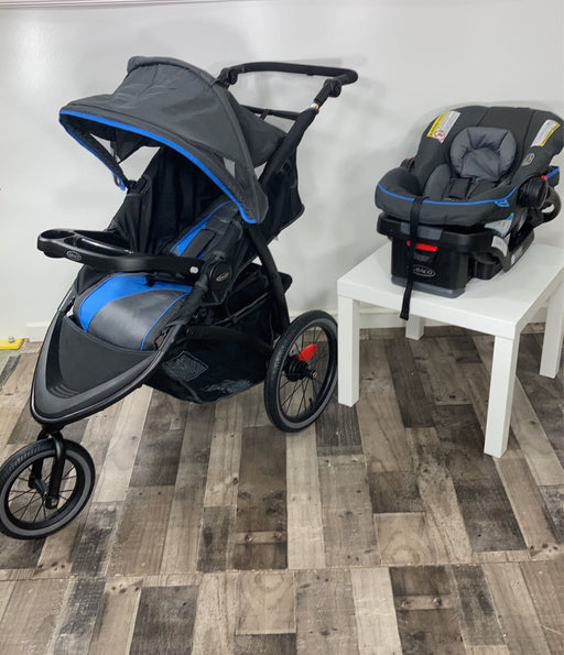 used Graco FastAction Jogger LX Travel System, Cielo, 2021