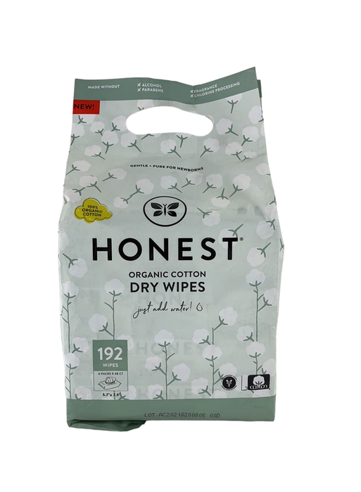 used Honest Company Organic Cotton Dry Wipes