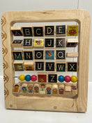 used B. Toys Wood Alphabet Abacus