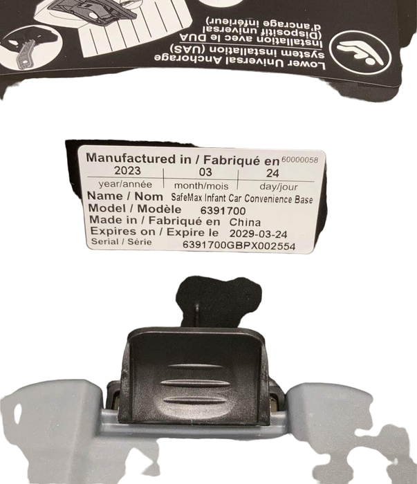 Evenflo SafeMax Infant Car Seat Base, 2023