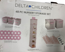 secondhand Delta Children 48-Piece Nursery Storage Set