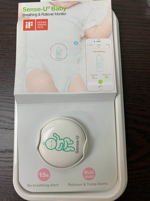 Sense-U Baby Monitor 3: Breathing, Rollover, Temp (FSA/HSA Approved)