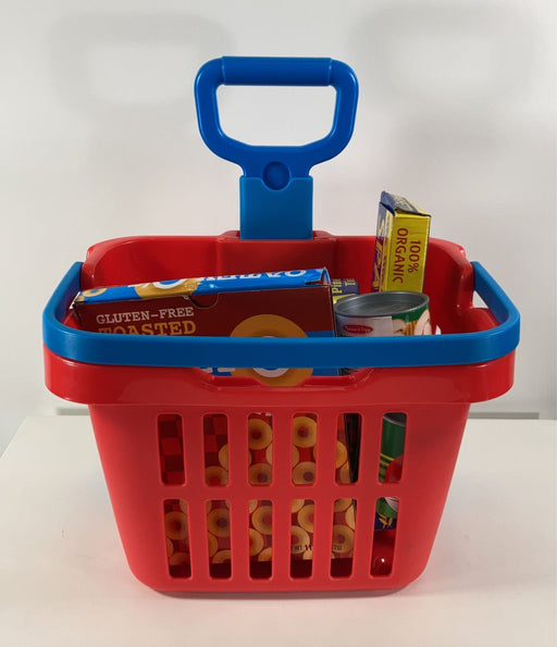 used Melissa & Doug Fill And Roll Grocery Basket Set