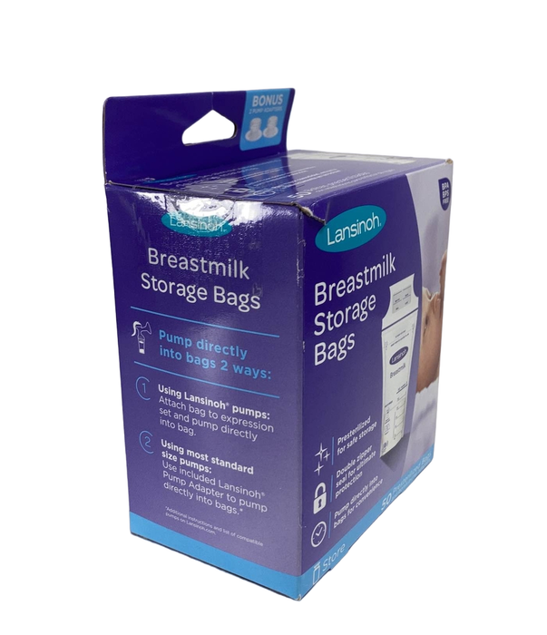 secondhand Lansinoh Breast Milk Storage Bags, 50ct
