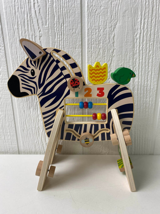 secondhand Manhattan Toy Safari Zebra Wooden Toddler Activity Toy