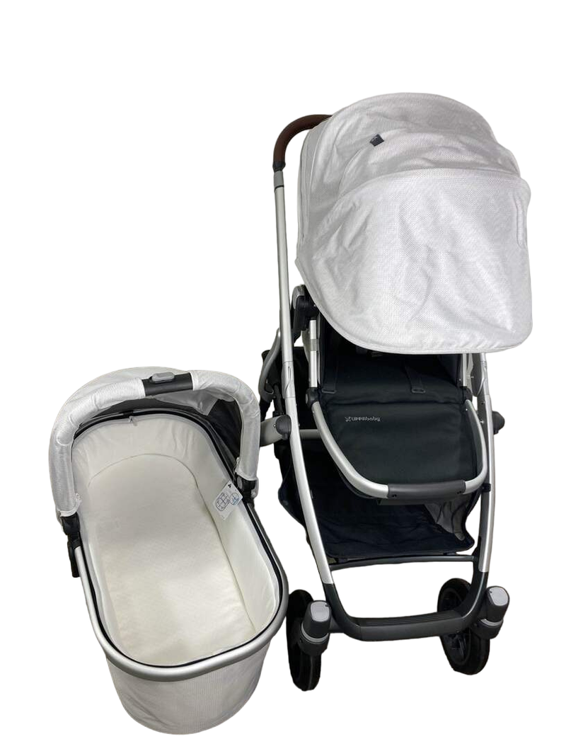 uppababy vista bryce white UPPAbaby VISTA V2 Stroller, Bryce (White Marl), 2021