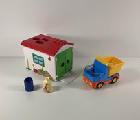 used Playmobil 1.2.3 Construction Truck With Garage