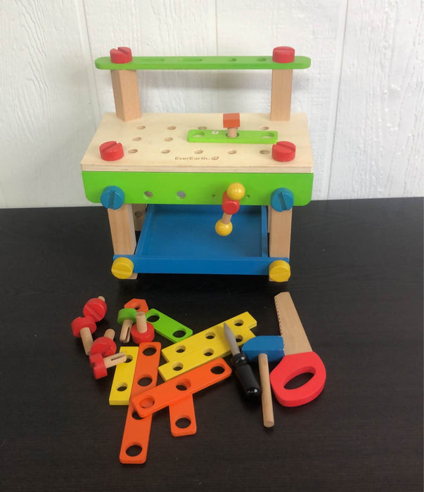 used EverEarth Toddler Workbench With Tools
