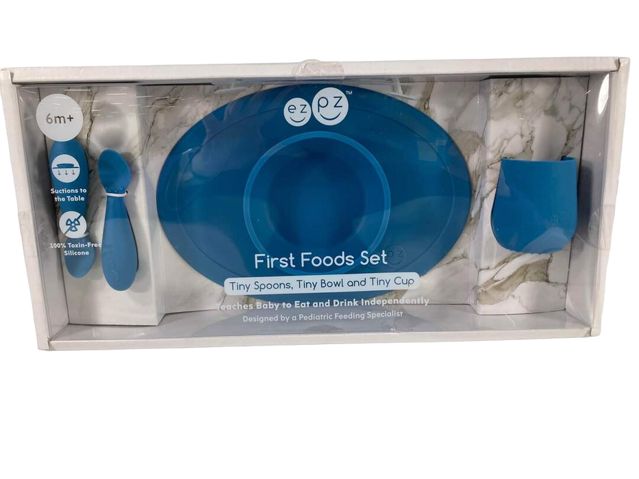 used ezpz First Foods Set, Blue