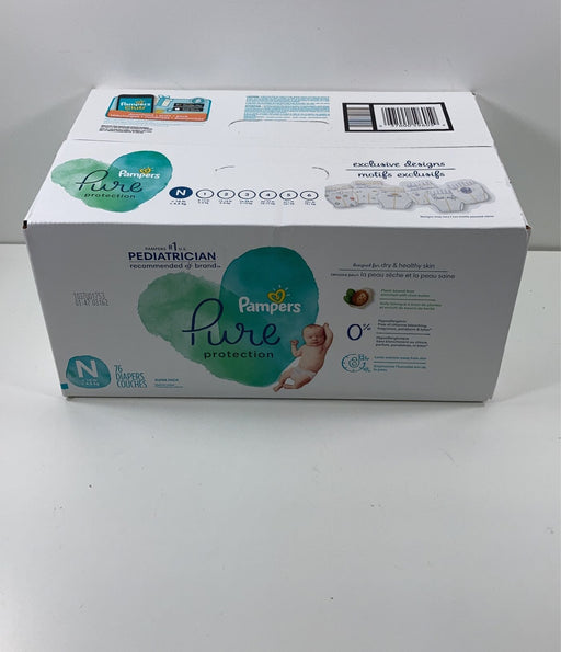 secondhand Pampers Pure Protection Diapers Size N, 76 Count