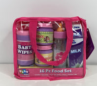 secondhand Play Zone Food And Care 16-Piece Baby Doll Set