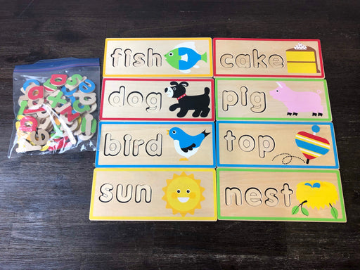 secondhand Melissa & Doug See & Spell Wooden Educational Board