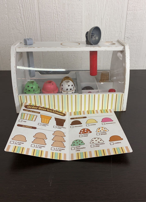 used Melissa & Doug Wooden Scoop & Serve Ice Cream Counter