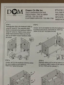 used Dream On Me 2 In 1 Full Size Folding Stationary Crib