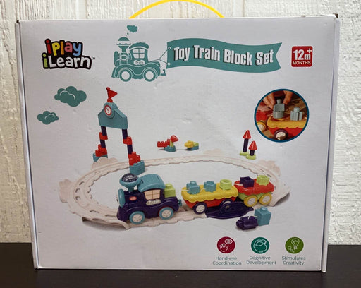 used iPlay, iLearn Toy Train Block Set