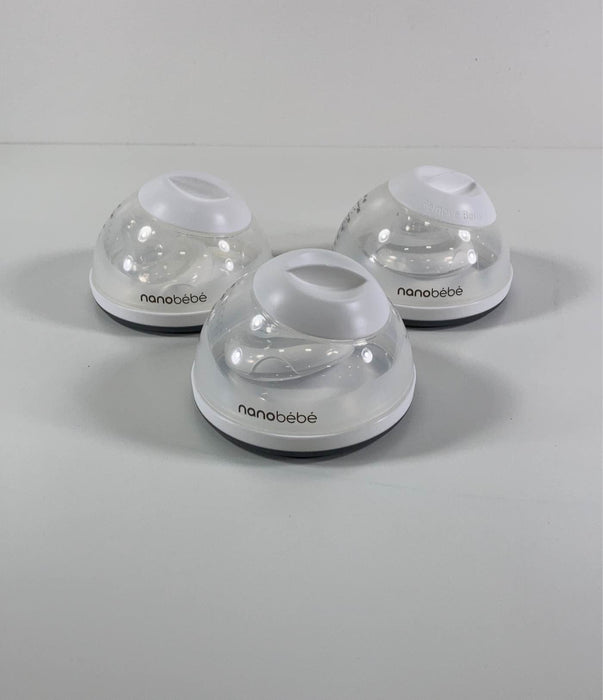 used Nanobébé Breastmilk Baby Bottles 3-Pack, Grey