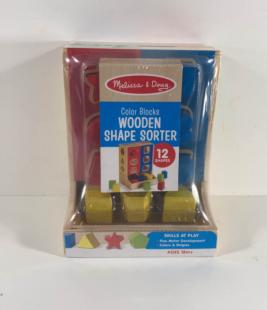 Melissa & Doug Color Blocks Wooden Shape Sorter